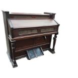 An American harmonium by The Estey Organ Company, with later conversion to electric pump/bellows,