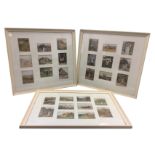 Helen Allingham, a collection of 28 Victorian style sentimental prints, mounted and in three painted