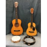 A childs Play & Learn nylon strung guitar; a Rumanian classical guitar by Encore - model ENC36C with