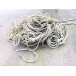 A large pile of rope - unsorted, but long lengths. (A lot)