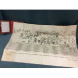 A cloth bound folio with key to Queen Victoria’s diamond jubilee gathering at St Paul’s in 1897,