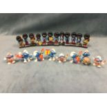 A Robertsons band of handpainted gollies - two singers, two clarinets, a drummer, two guitarists,