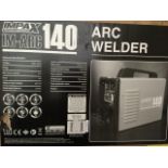 A boxed Impax IM-ARC 140 arc welder, the single phase fan cooled machine unused.