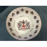 A limited edition Wedgwood bowl commemorating The London Thames, the exterior with historical