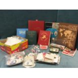 A stamp collection contained in six albums, loose stamps & envelopes, first day covers, bags of