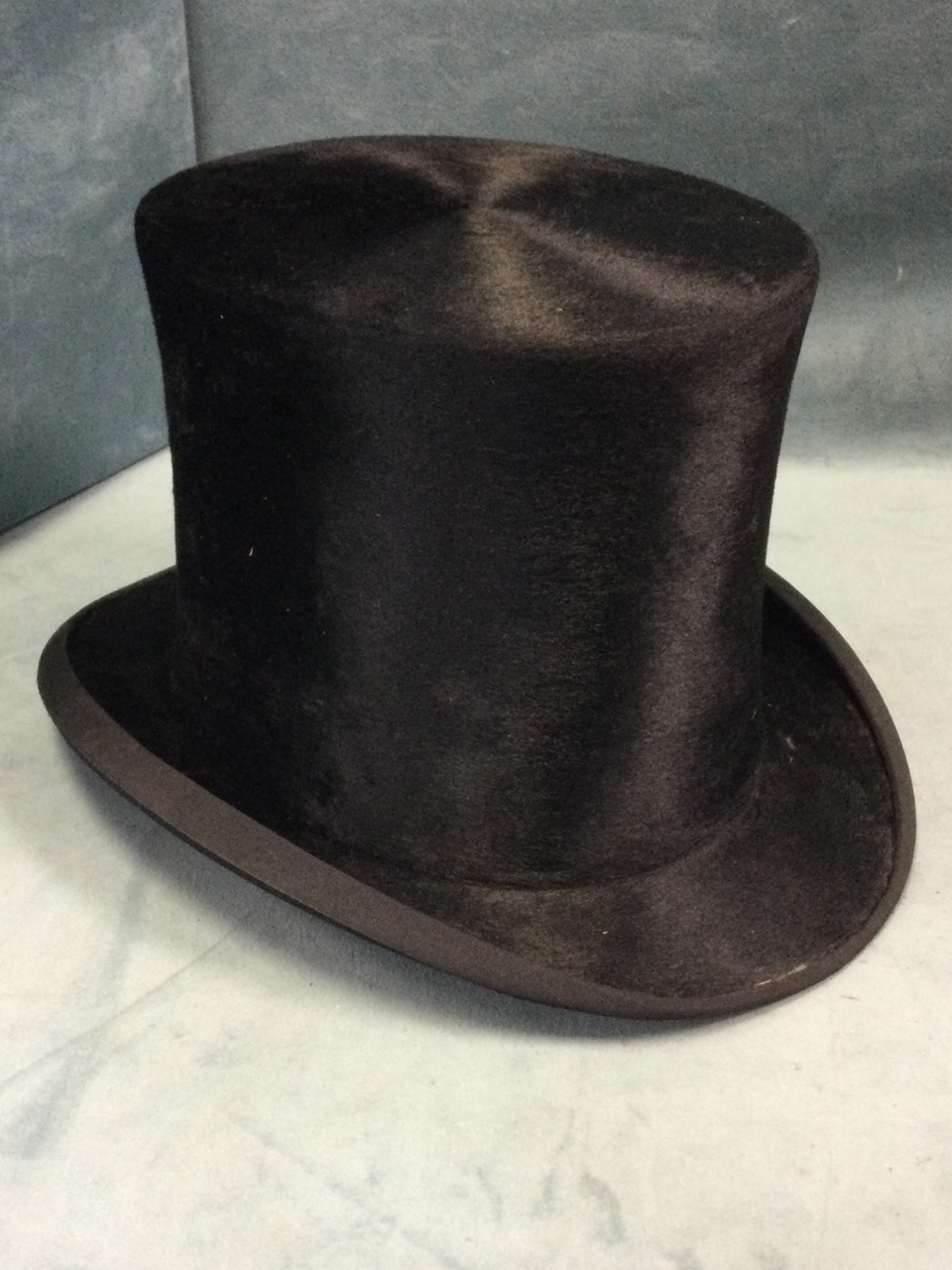 A Victorian leather cased silk top hat by Lock & Co, the brass lock engraved CR Hemingway, St Colms, - Image 2 of 3