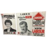 Three large Labour political posters from the 1990s. (3)