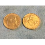 Two Edward VII gold half-sovereigns - 1902 & 1906. (2)