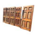 A set of five six-panel doors with raised mouldings to panels on each side - 26.75in, 27in, 28.75in,
