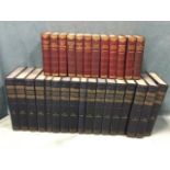 A run of 12 Dickens volumes published by Hazel, Watson & Viney Ltd, clothbound with gilt tooling;