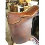 A leather Barnsby saddle - made for Moss Bros of Covent Garden.