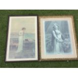 A Victorian framed sentimental monochrome print titled Sun of my Soul, laid down in gilt & gesso