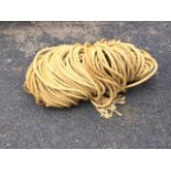 A long length of hemp rope.