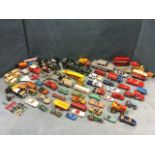 A collection of toy cars - mainly Dinky, Corgi and Matchbox, some later, etc. (A lot)