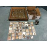 A collection of coins - mainly GB copper & silver, some cased and catalogued, crowns, etc. (A lot)