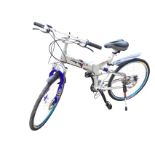 A modern folding bicycle by Oyama, the Terminator 1 model with 8-speed Shimano gears, Viscount