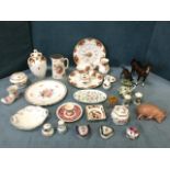 Miscellaneous ceramics including a collection Royal Albert Old Country Roses, Masons, a Beswick