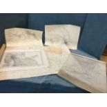 Various maps/plans including 1925/26 OS editions of Tweedmouth and Berwick, North Northumberland
