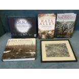 Four hardback books on World War I - Passchendaele, Arras, and trench names of the western front;