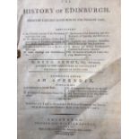 The History of Edinburgh by Hugo Arnos published in 1788 and printed for William Creech, the
