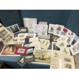A quantity of loose unframed prints - floral, sporting, plates from books, old photographs, golfing,