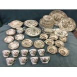 A collection of Indian Tree pattern ceramics by Johnson Bros, Maddock, Duchess, Bridgwood, etc.,