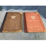 Two folios of The Bingley Guardian from 1952 and 1953, the weekly editions bound in marbled boards