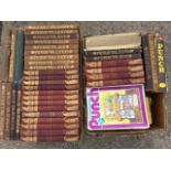 A collection of 39 Punch volumes from the late nineteenth century, cloth bound with gilt tooling;