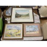 Jonathan Niblett, watercolour, African landscape, signed and dated, mounted and framed; Henderson,