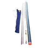 A Hardy three-piece DeLuxe Graphite 15ft 4in salmon fly rod, complete with cloth sleeve and rod tube