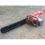 A Performance Power 220W electric chainsaw with 18in blade.