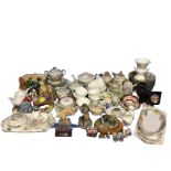 Miscellaneous ceramics & glass including Japanese part tea sets, a collection of Aynsley Pembroke