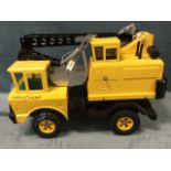 A large Tonka four-wheel toy crane truck. (17.75in)