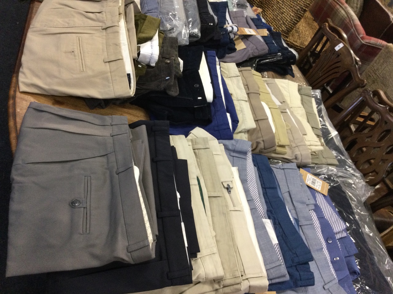 40 pairs of gents trousers including Orvis, Lands End, Yves Saint Laurent, moleskins, corduroy, - Image 3 of 3