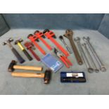 A quantity of unused tools - hammers, wrenches, spanners, a socket set, etc. (A lot)