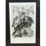 Susan Eaton, monochrome print, titled Bird Woman, artists proof, signed and dated 2005 in pencil