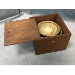 A mahogany boxed ships binnacle compass by John Lilley & Son Ltd of North Shields, the brass case