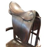 A leather general purpose saddle by Champion & Wilton of New Oxford Street, WC1.