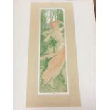 Emile Berchmans, lithograph, Renouveau, signed in print, and with L’Estampe Modern embossed blind
