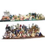 A collection of Peter Fagans Colour Box miniature bears and other animals taken from the original