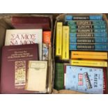 Five boxes of stamp related books and catalogues