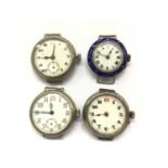 Four First World War period wristwatches