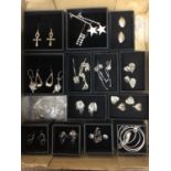 Collection of silver and white metal jewellery, mostly boxed