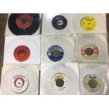 Collection of 150 reggae single records including Mohawks, Ruddy and Skelton, Theo Beckford, Four Ge