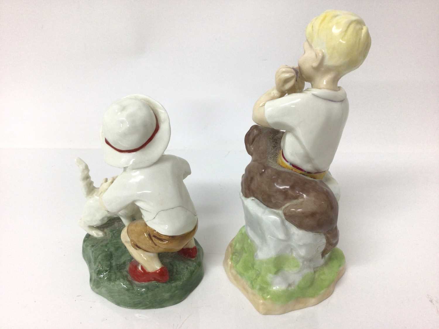 Two Royal Worcester porcelain figures, modelled by F.G. Doughty, including 'Snowy' and 'June' - Image 2 of 3