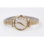 1950s ladies Omega gold plated wristwatch