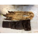 Two vintage fur coats and two stoles