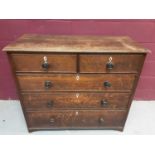 George III oak chest of drawers