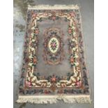 Chinese rug with floral decoration, 191cm x 122cm
