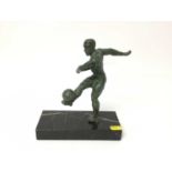 Spelter Footballer figure